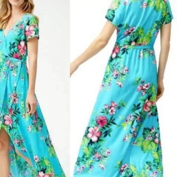 Tommy Bahama Fleur de Flora Wrap Dress -  NWT - size M - Picture 2 of 11